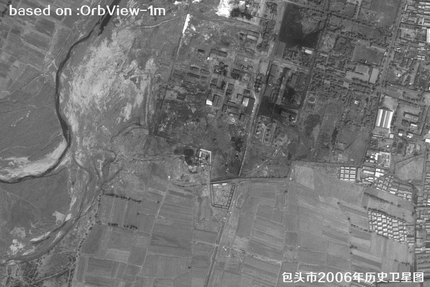 2006年内蒙古包头市历史卫星图像14