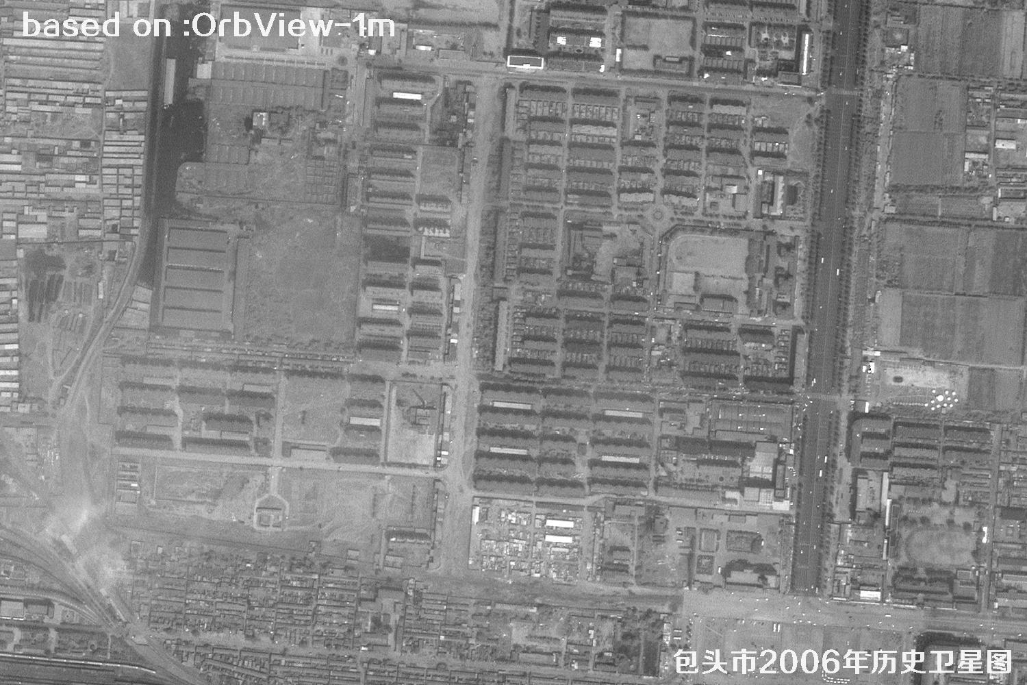 2006年内蒙古包头市历史卫星图像16