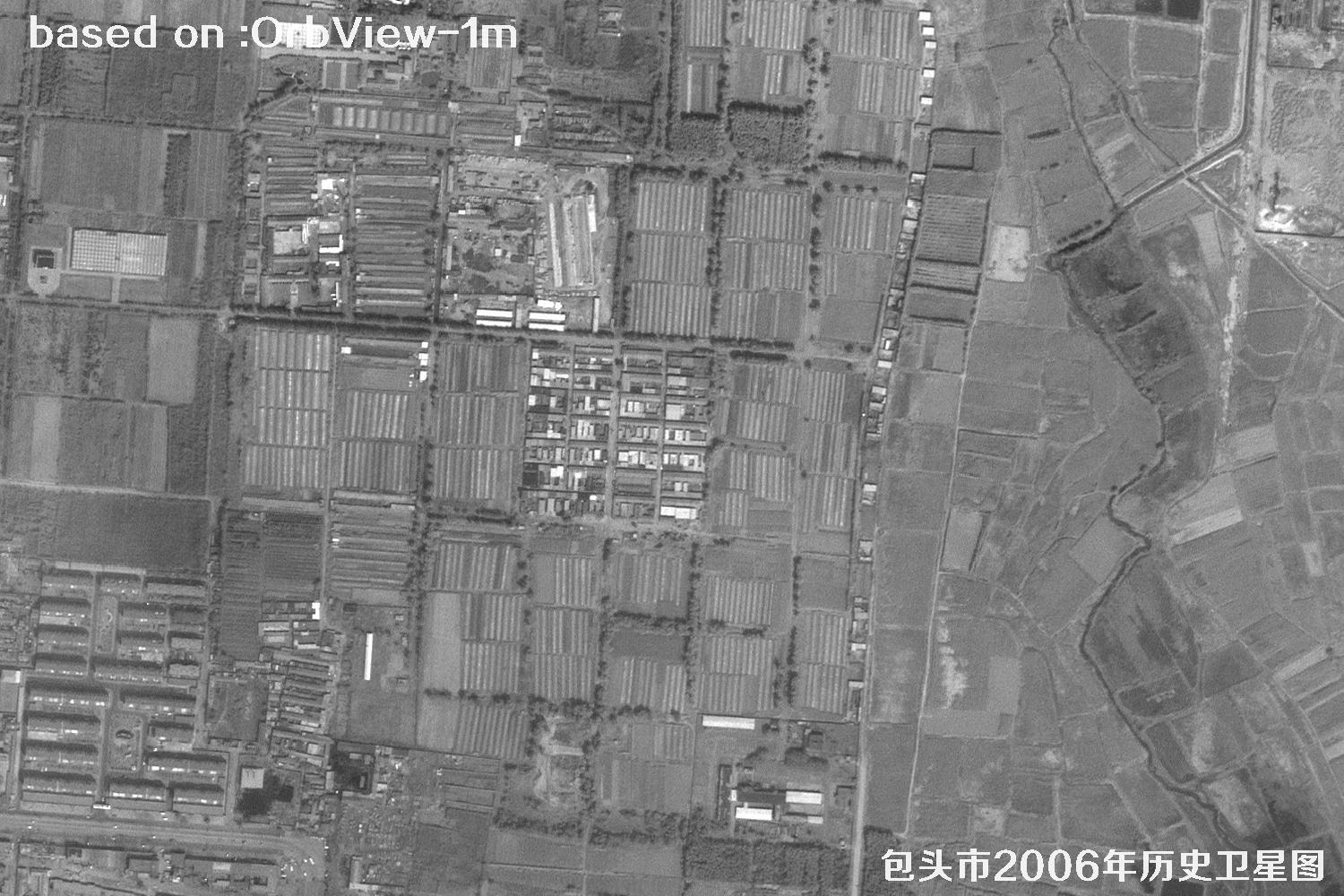 2006年内蒙古包头市历史卫星图像17