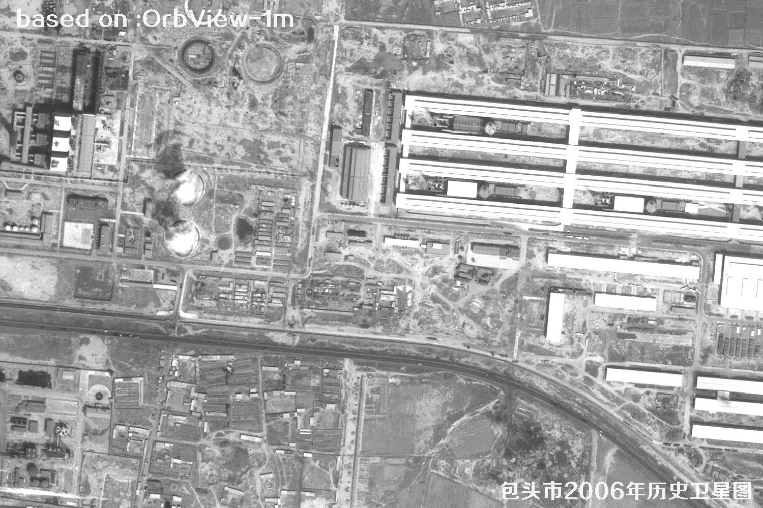 2006年内蒙古包头市历史卫星图像2