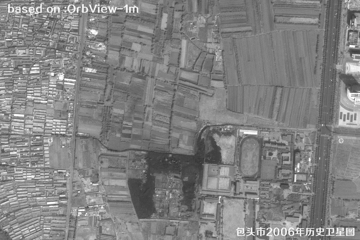 2006年内蒙古包头市历史卫星图像23