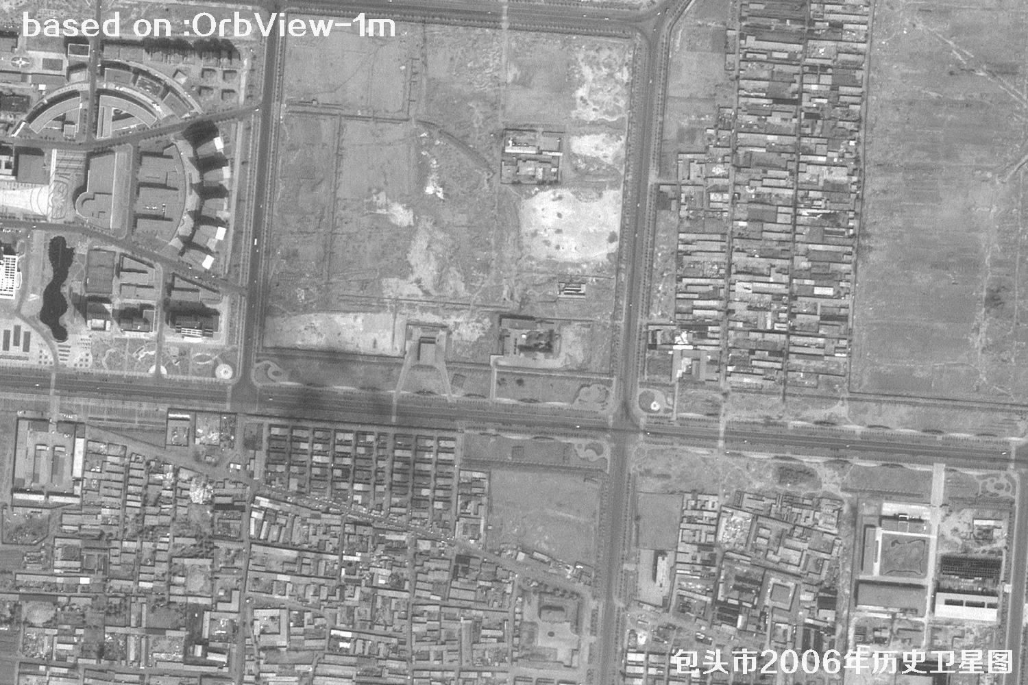 2006年内蒙古包头市历史卫星图像5