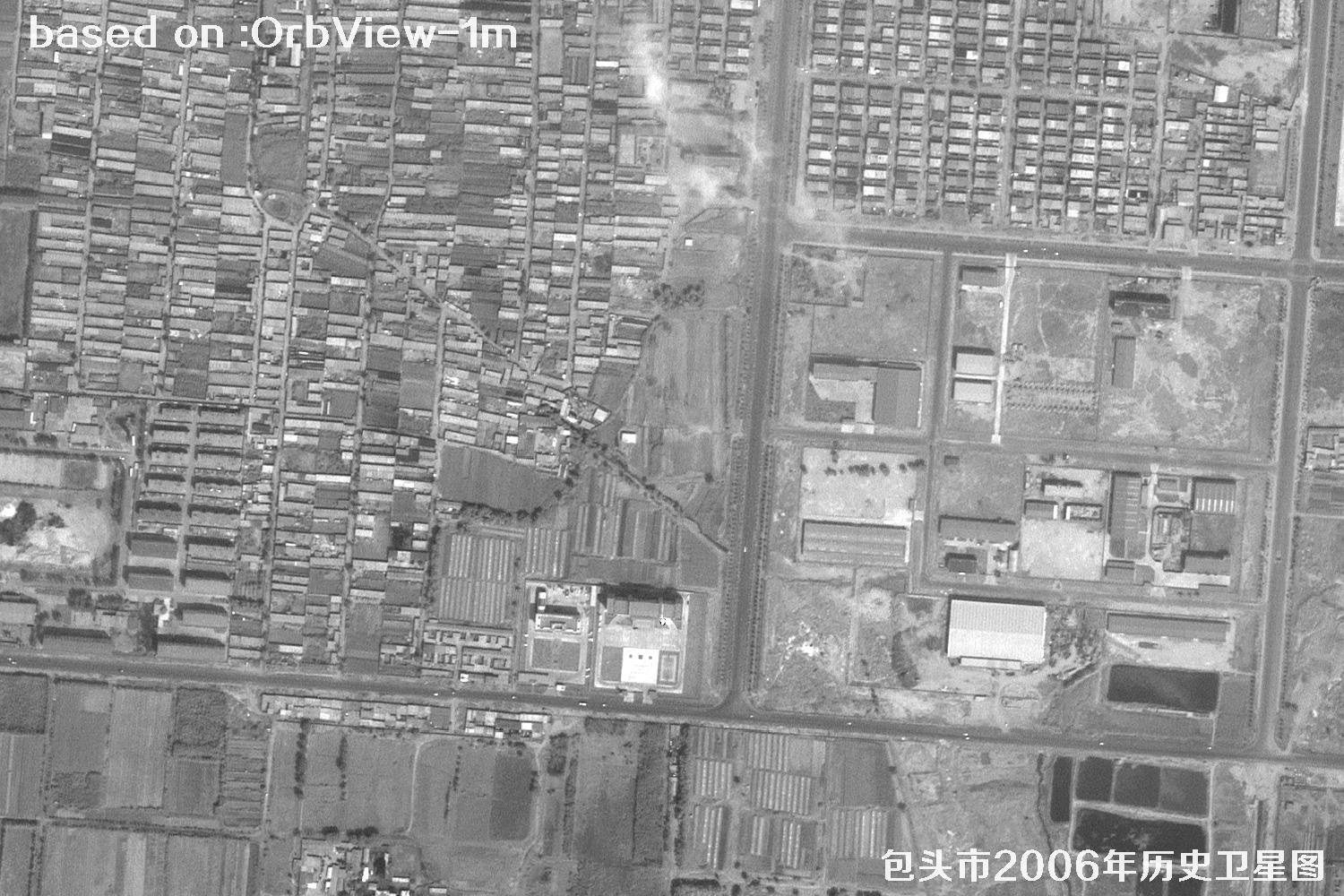2006年内蒙古包头市历史卫星图像8