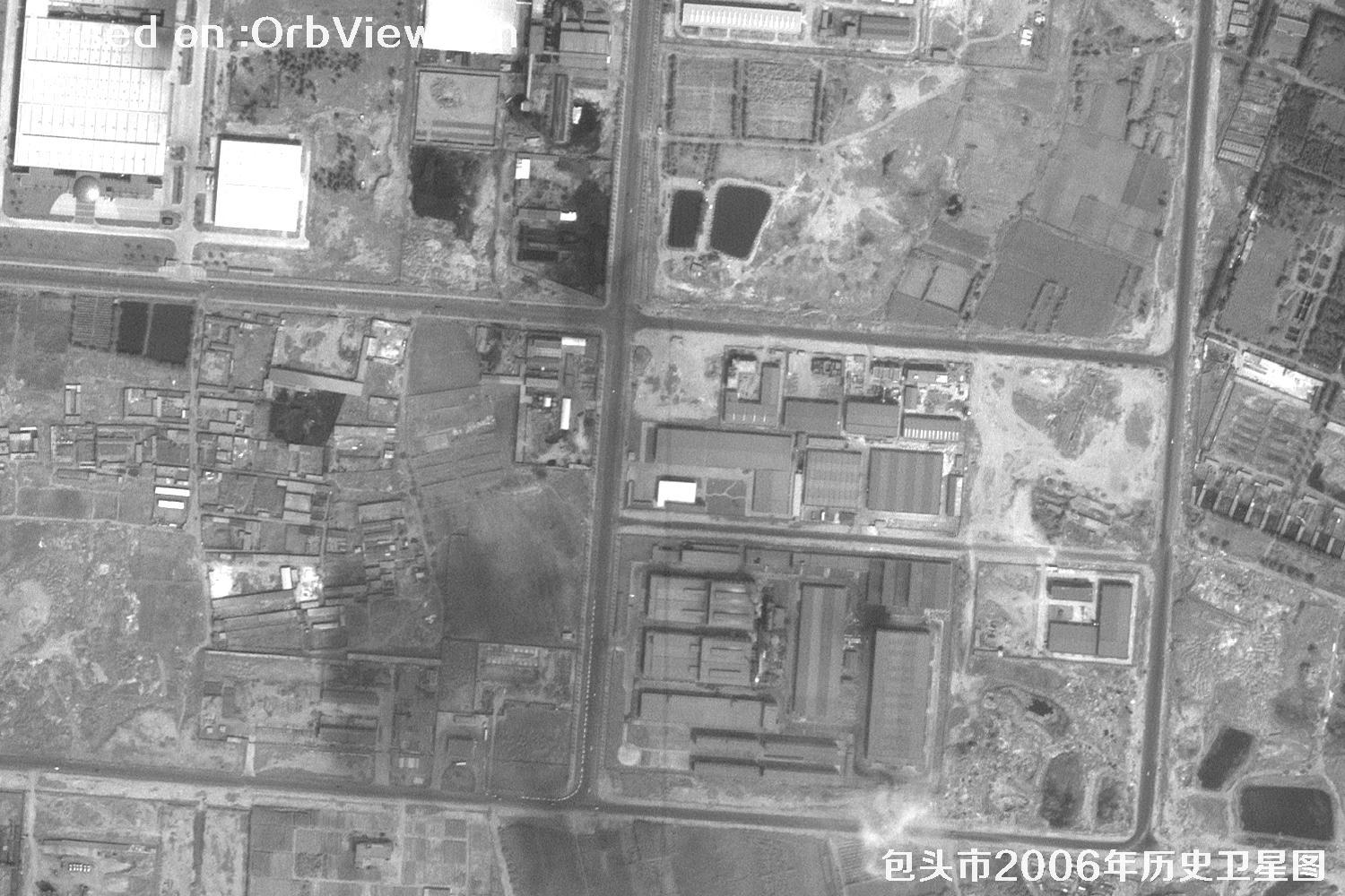 2006年内蒙古包头市历史卫星图像9