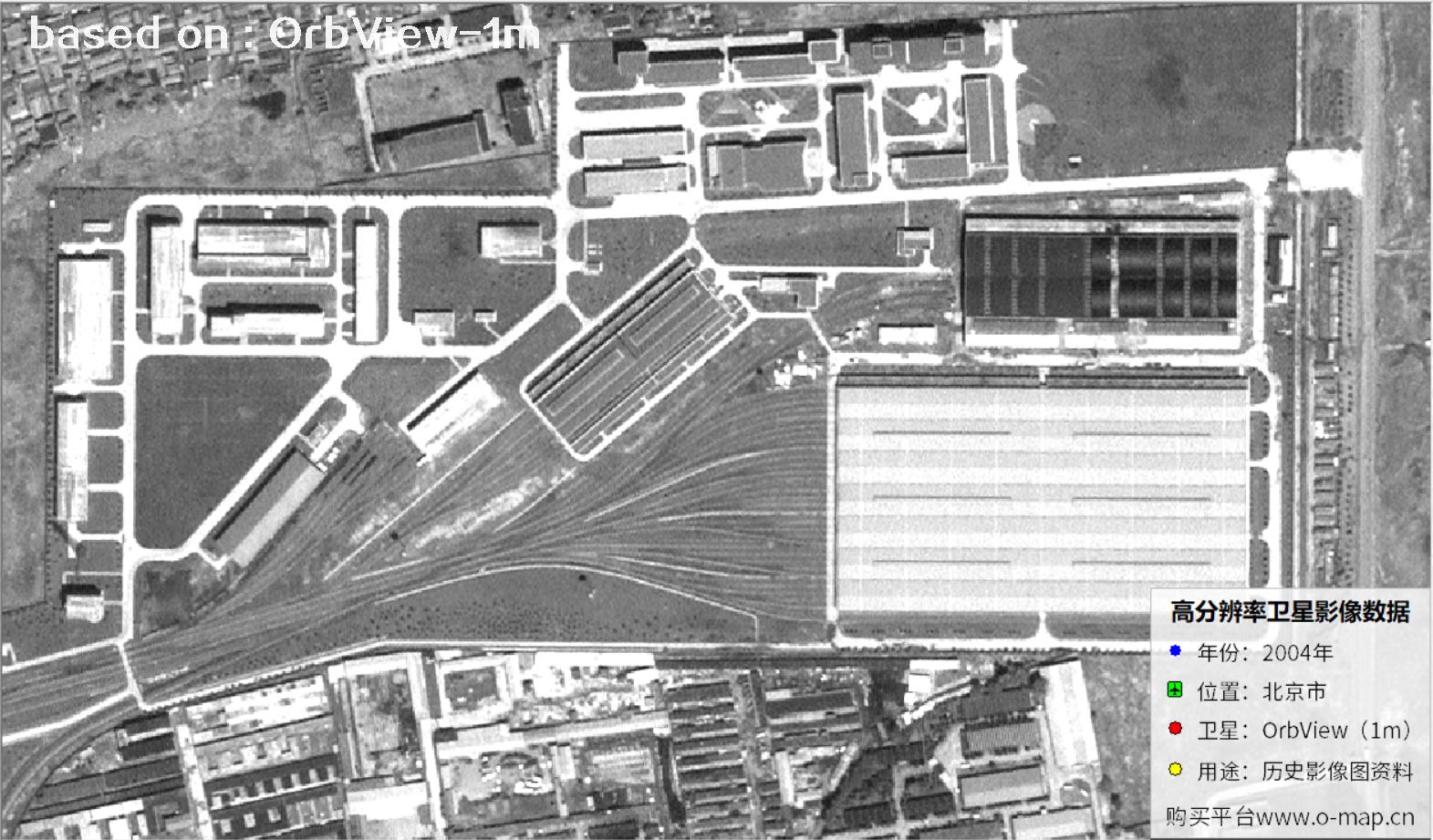 北京市2004年1米分辨率OrbView卫星图像