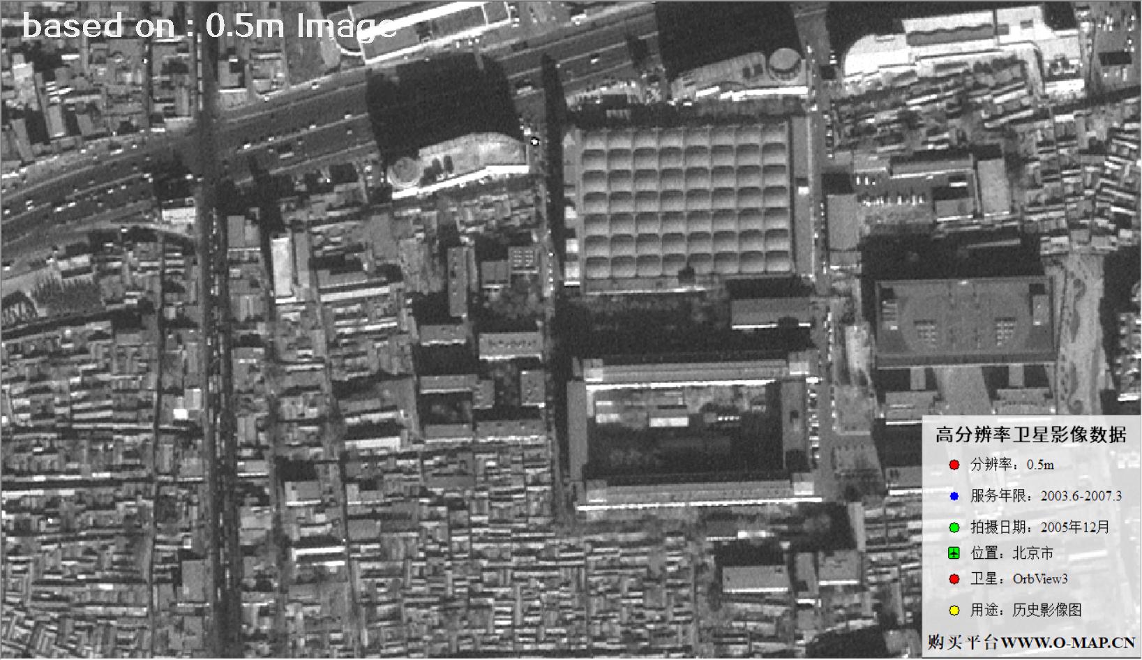 北京市2005年OrbView卫星图像