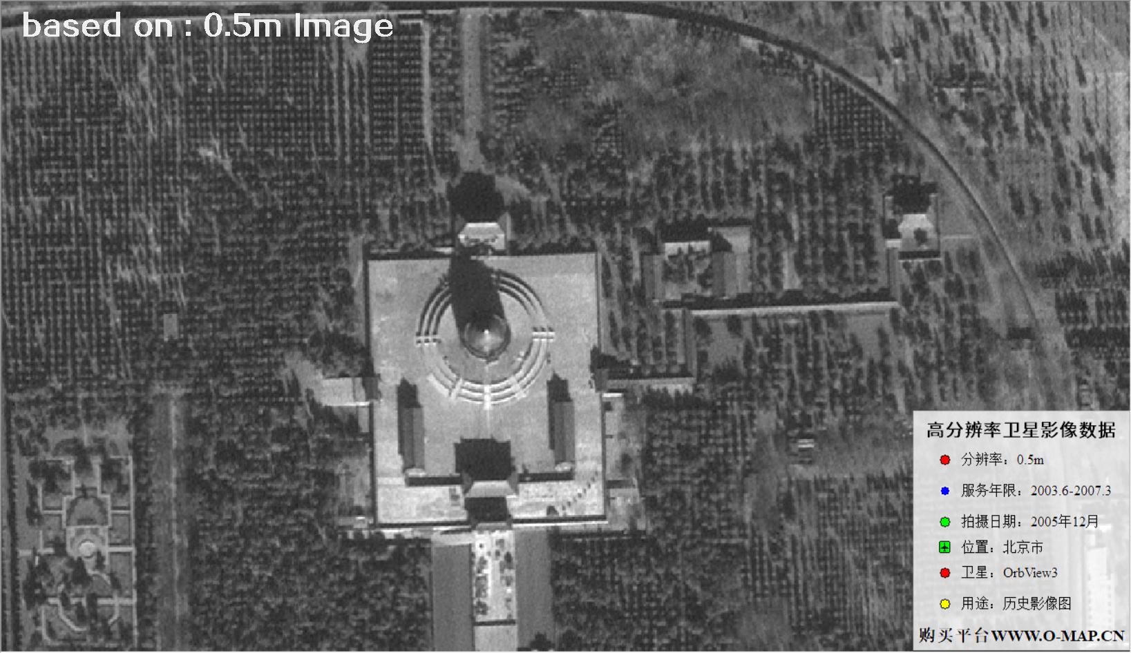 北京市2005年OrbView卫星图像