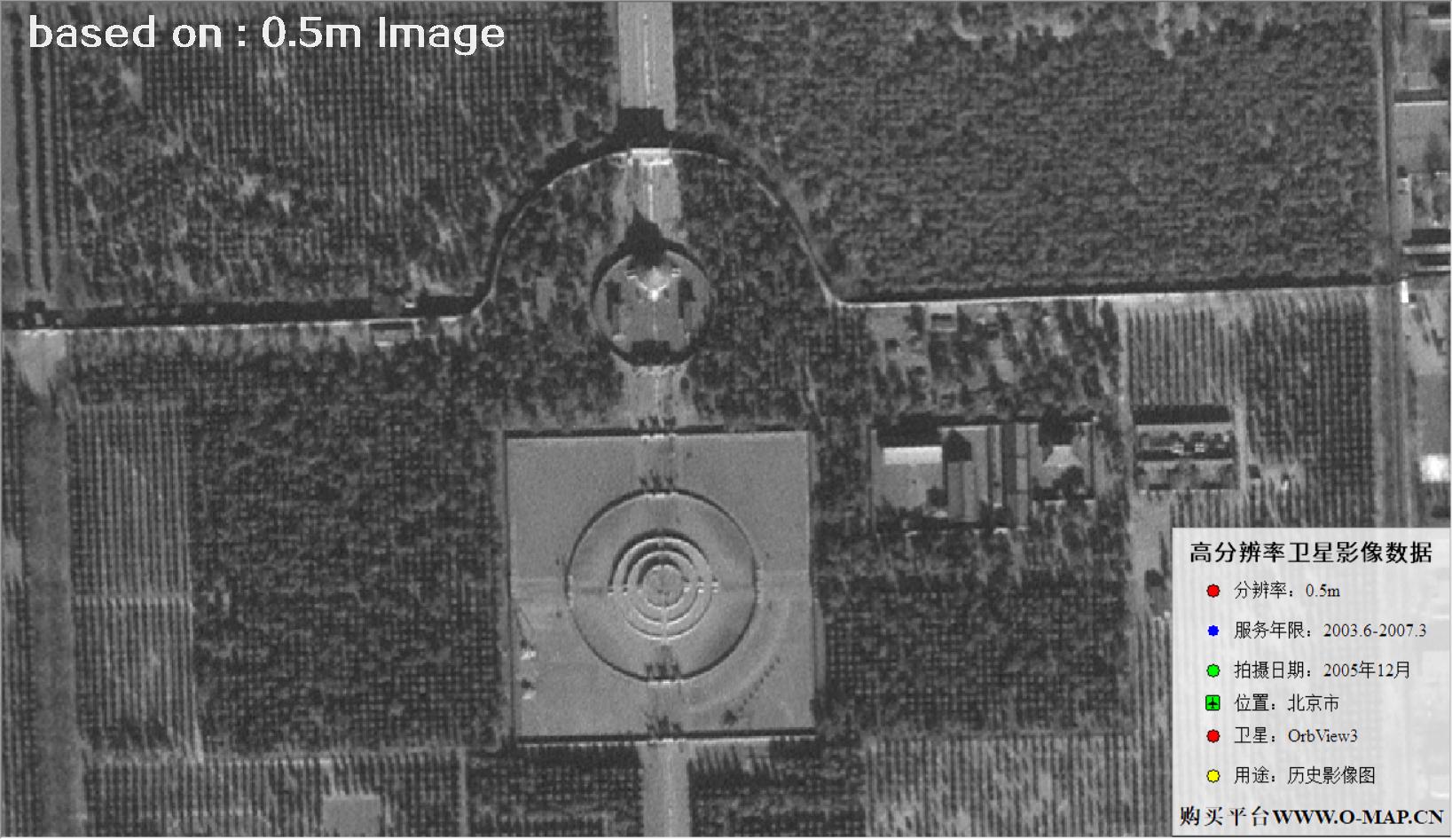 北京市2005年OrbView卫星图像
