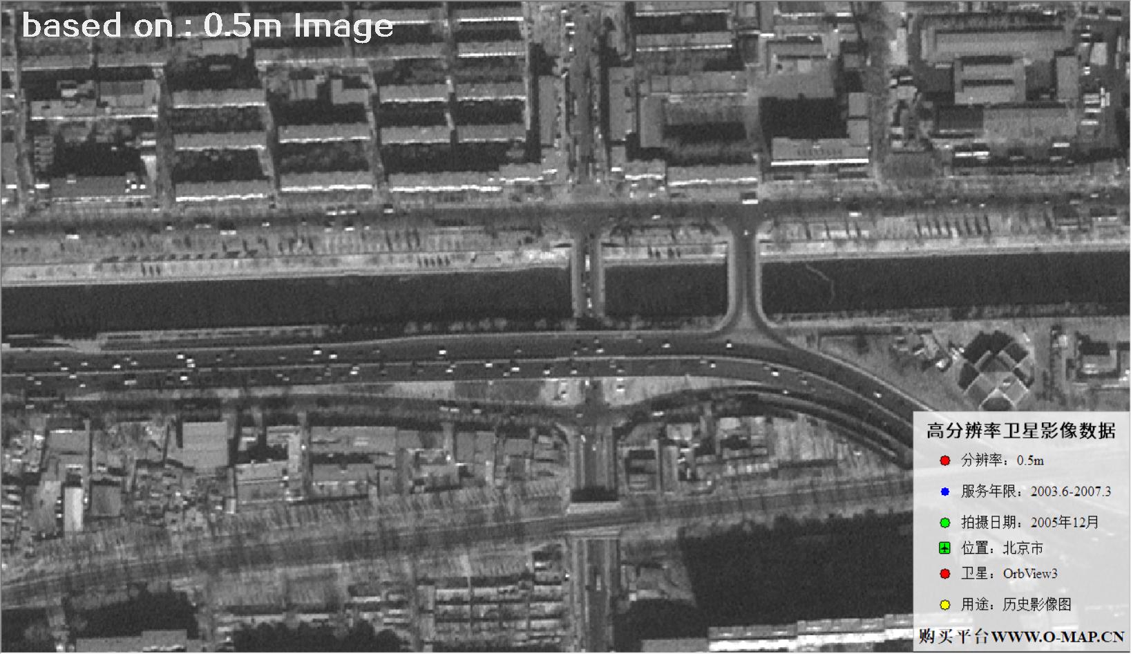 北京市2005年OrbView卫星图像