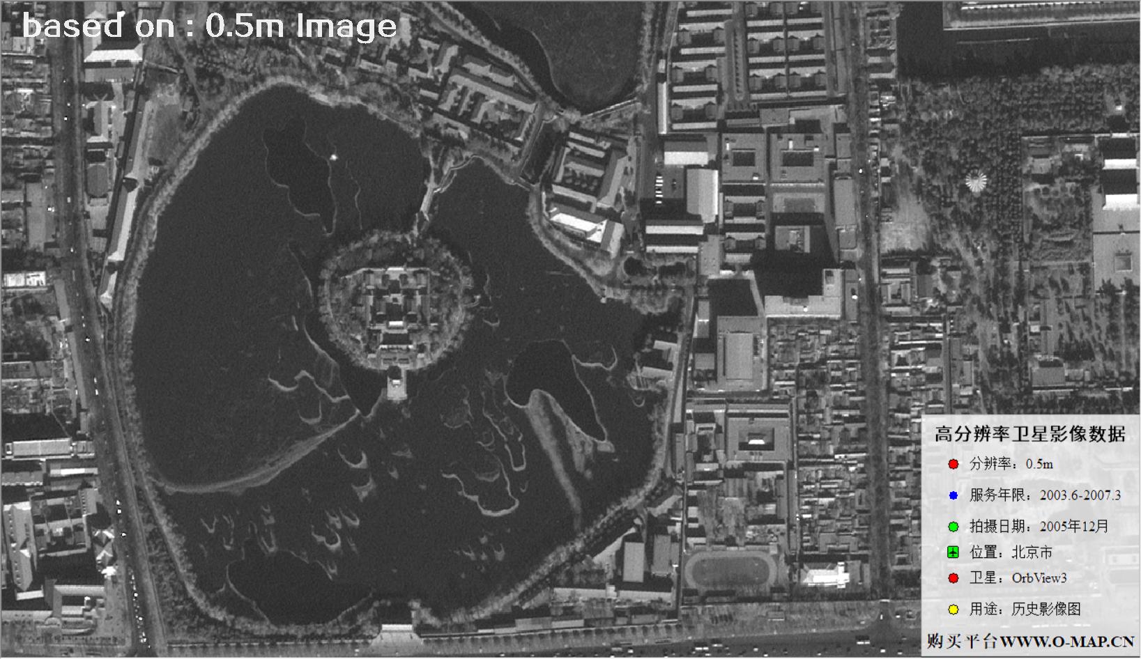 北京市2005年OrbView卫星图像