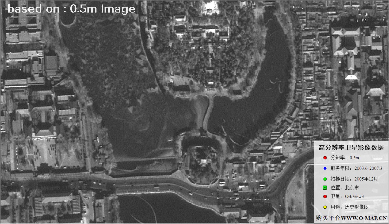 北京市2005年OrbView卫星图像