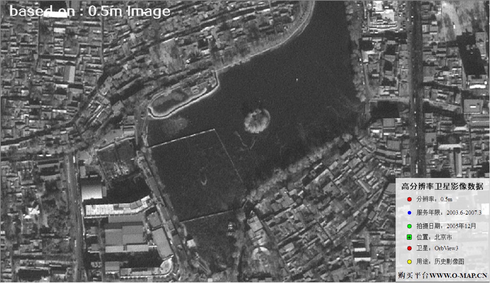 北京市2005年OrbView卫星图像