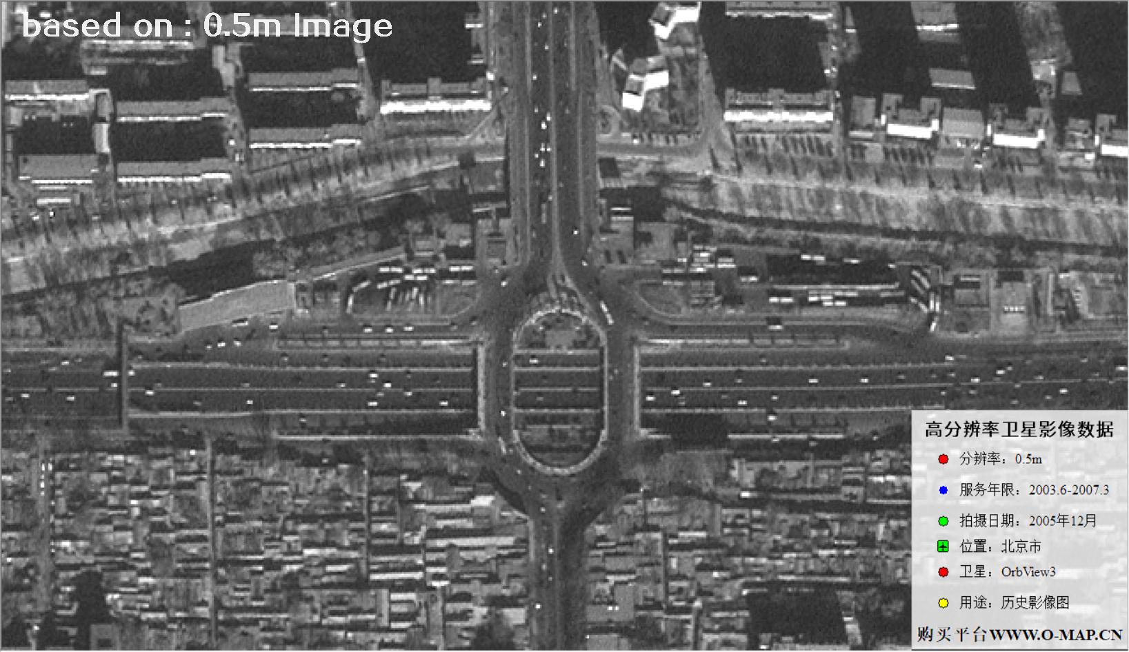 北京市2005年OrbView卫星图像