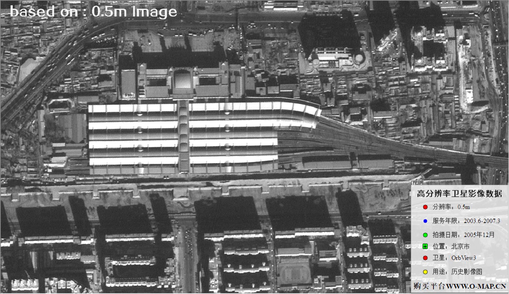 北京市2005年OrbView卫星图像