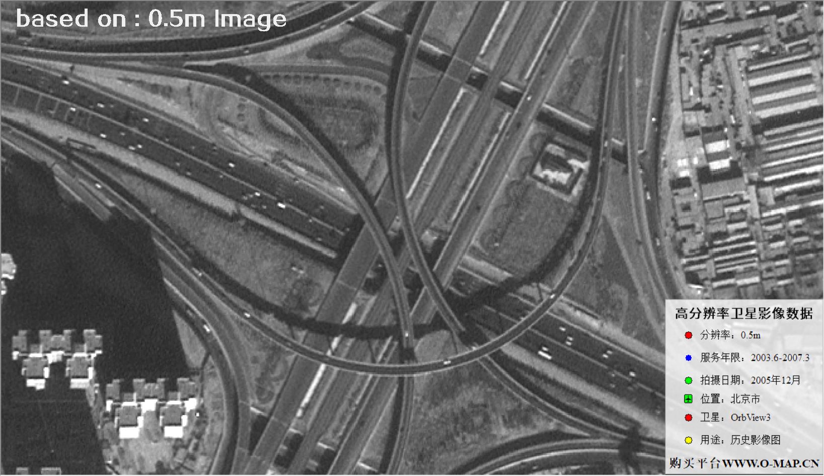 北京市2005年OrbView卫星图像