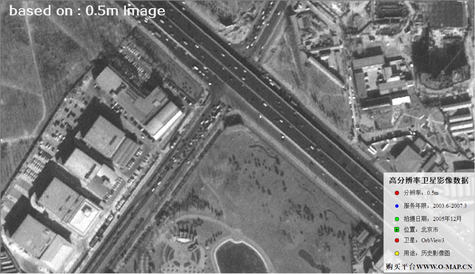 北京市2005年OrbView卫星图像