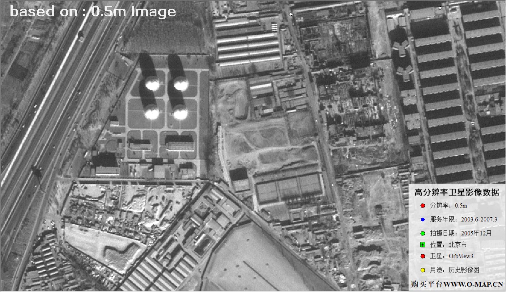 北京市2005年OrbView卫星图像