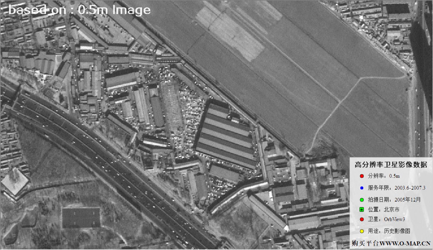 北京市2005年OrbView卫星图像