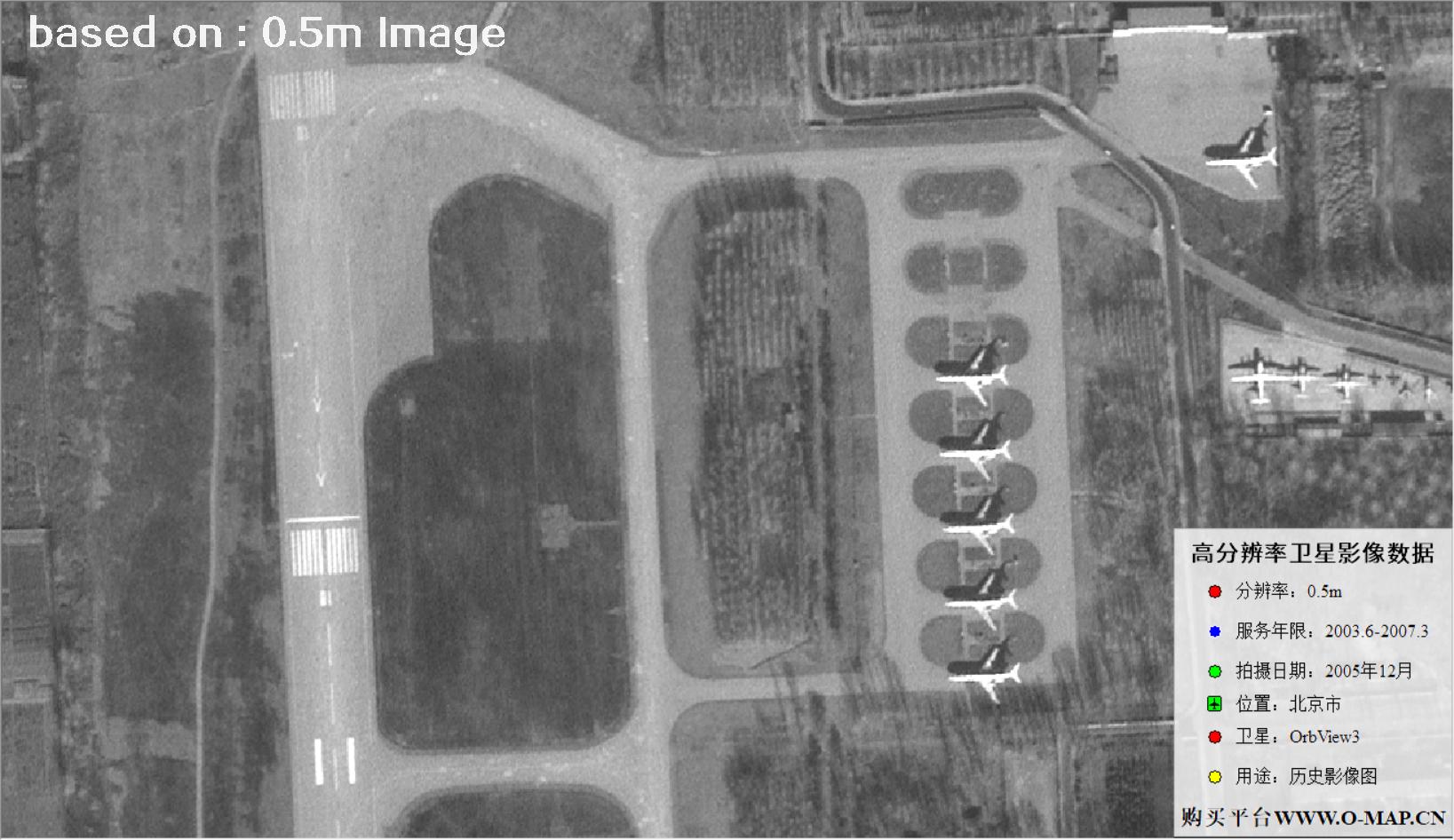 北京市2005年OrbView卫星图像