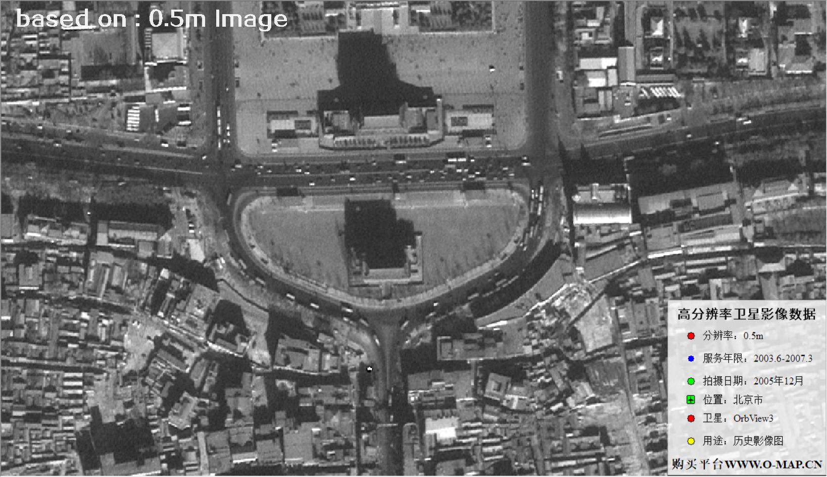 北京市2005年OrbView卫星图像