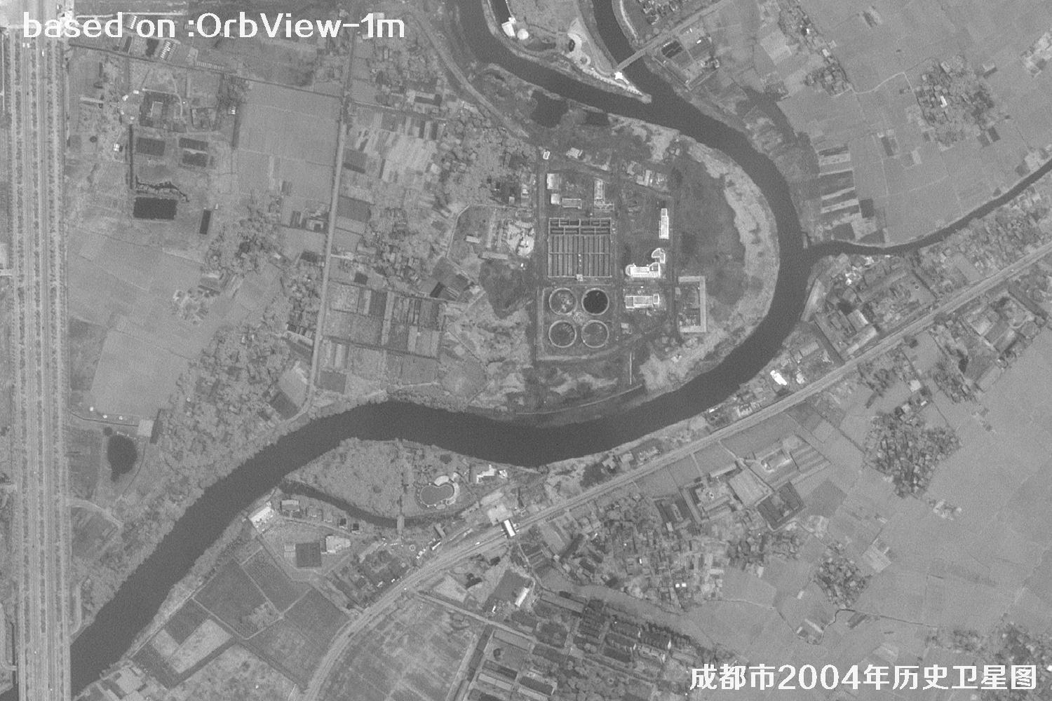 OrbView卫星见证：四川省成都市2004年历史卫星图像10