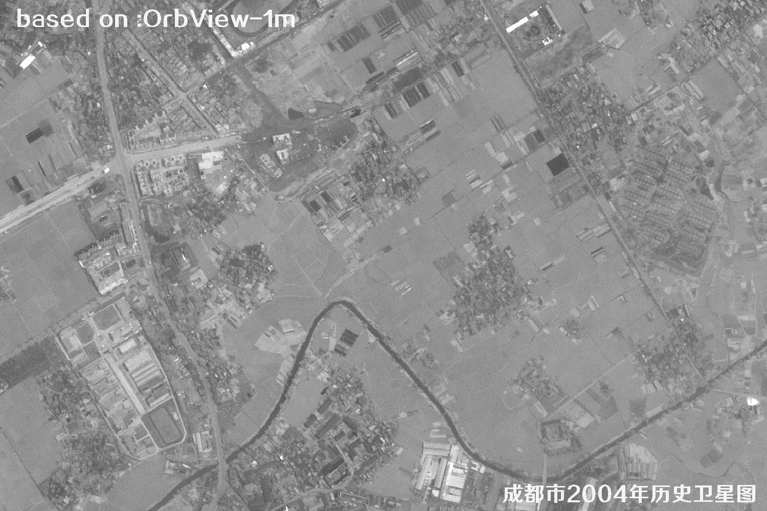 OrbView卫星见证：四川省成都市2004年历史卫星图像28