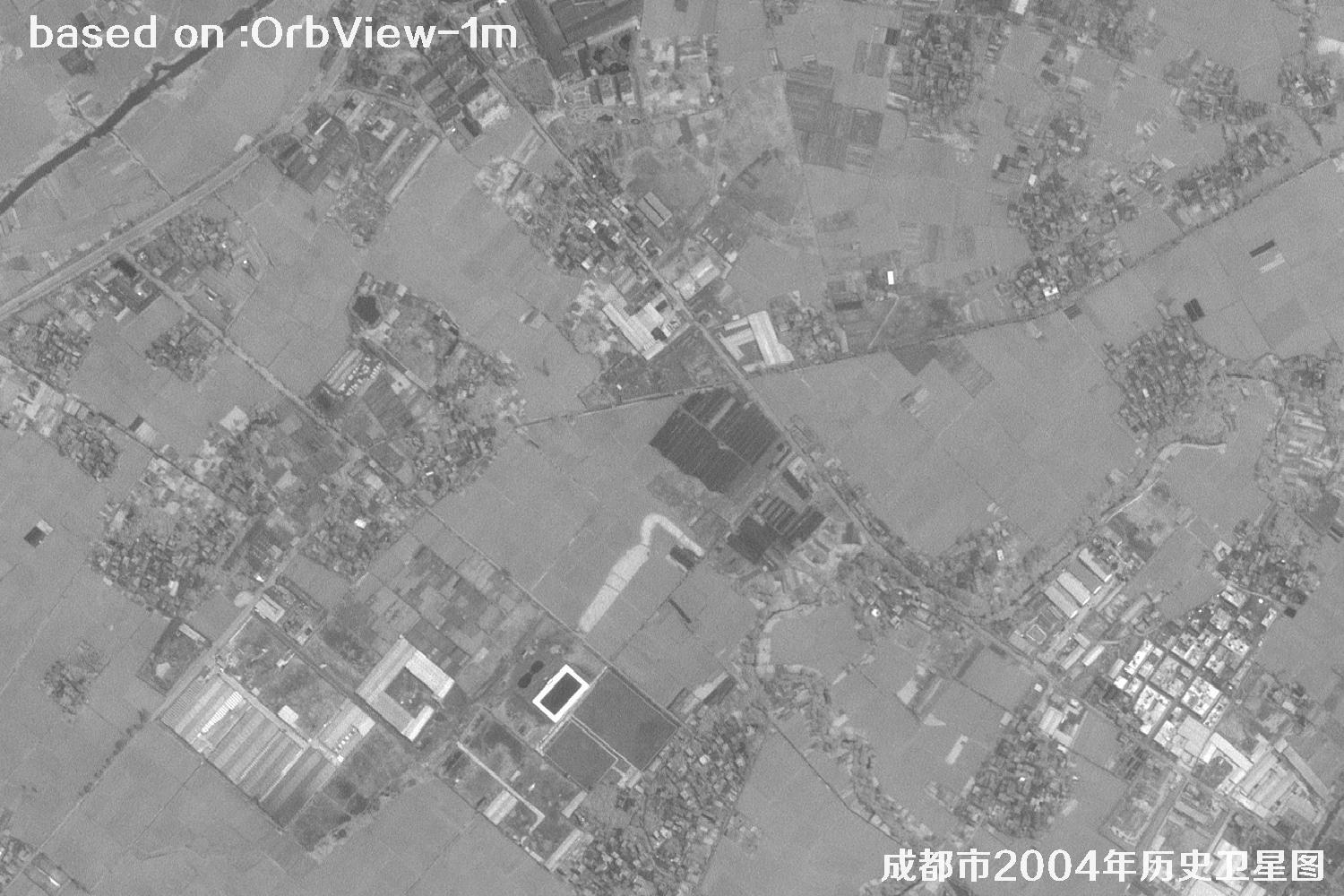 OrbView卫星见证：四川省成都市2004年历史卫星图像30