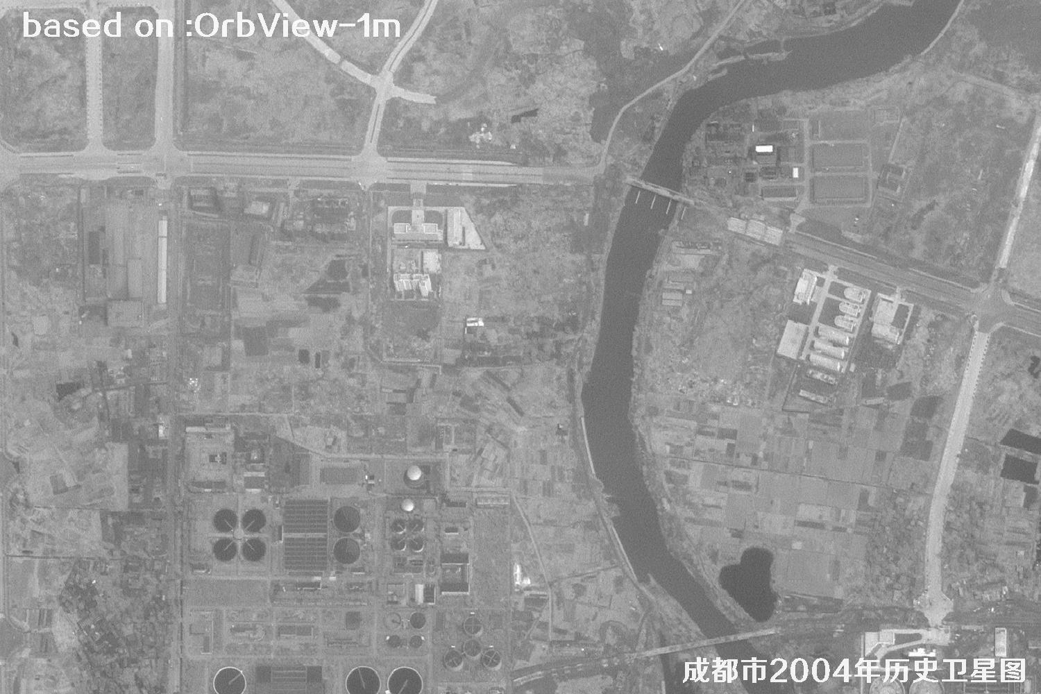 OrbView卫星见证：四川省成都市2004年历史卫星图像38
