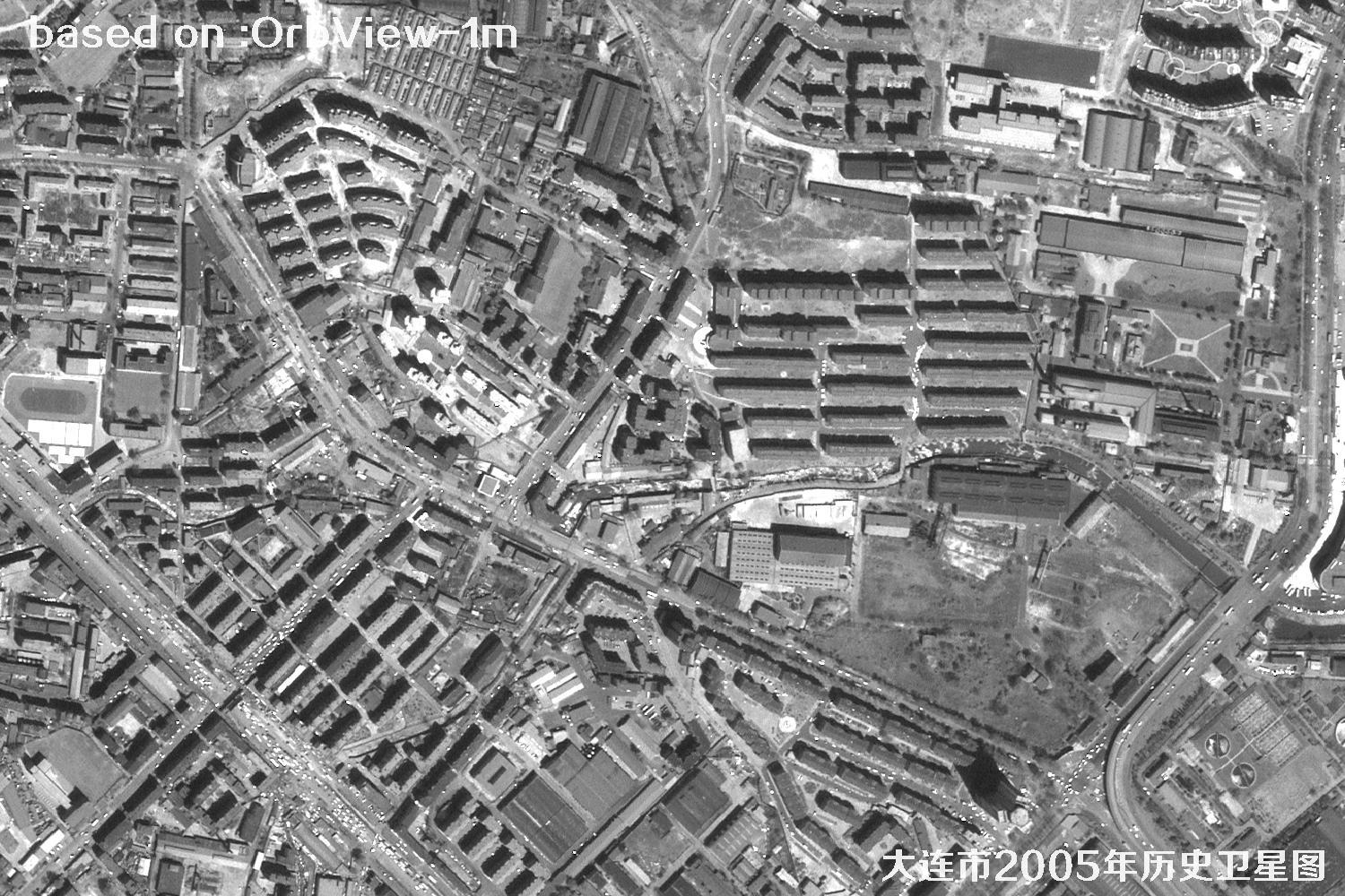 历史卫星图：辽宁省大连市2005年OrbView卫星图12