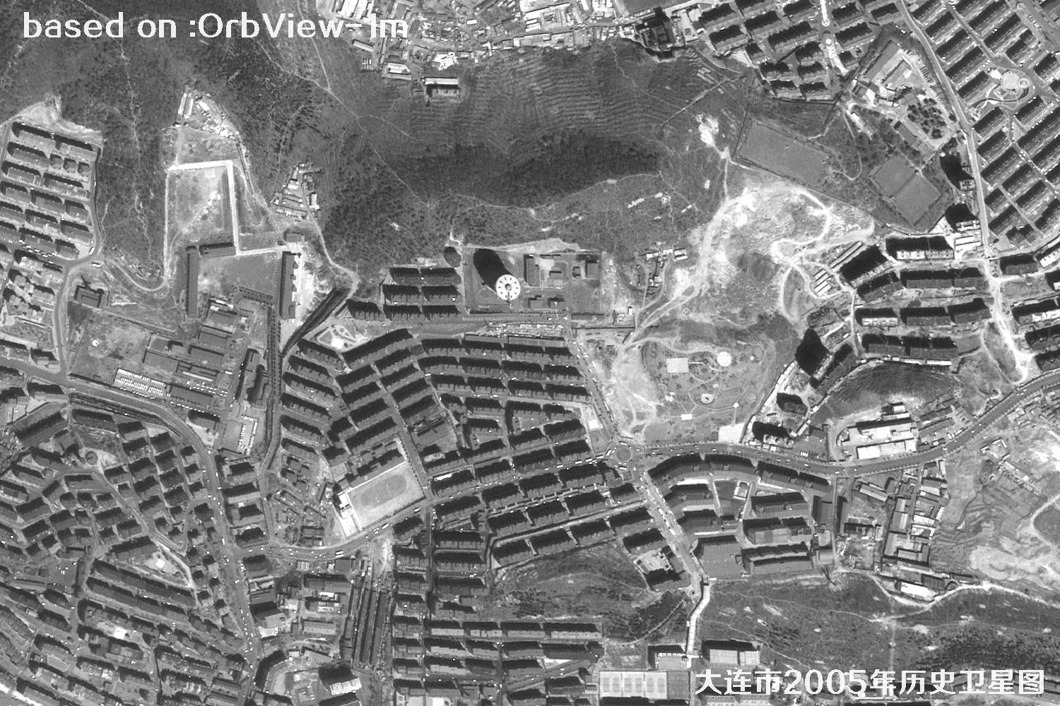 历史卫星图：辽宁省大连市2005年OrbView卫星图14
