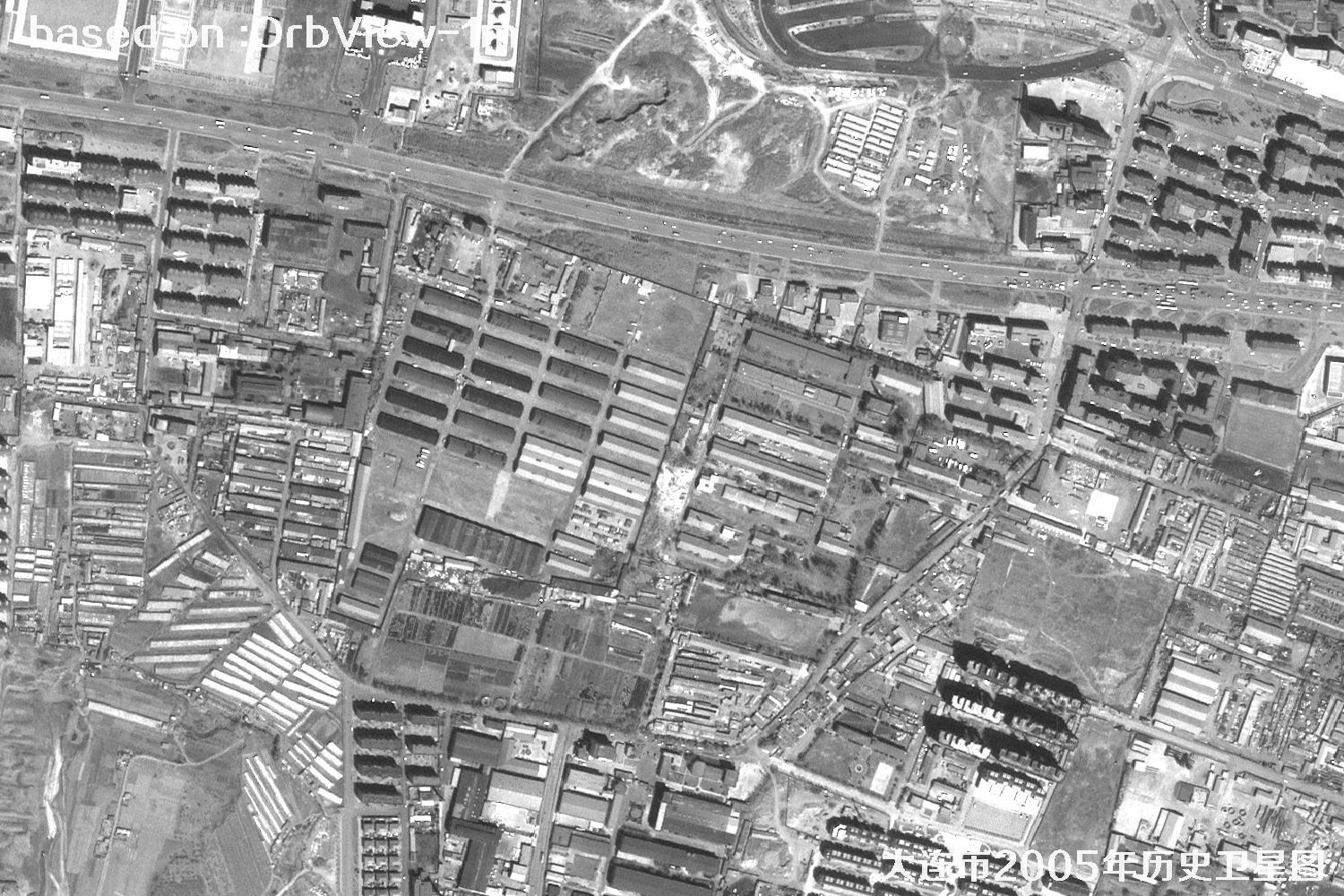 历史卫星图：辽宁省大连市2005年OrbView卫星图18