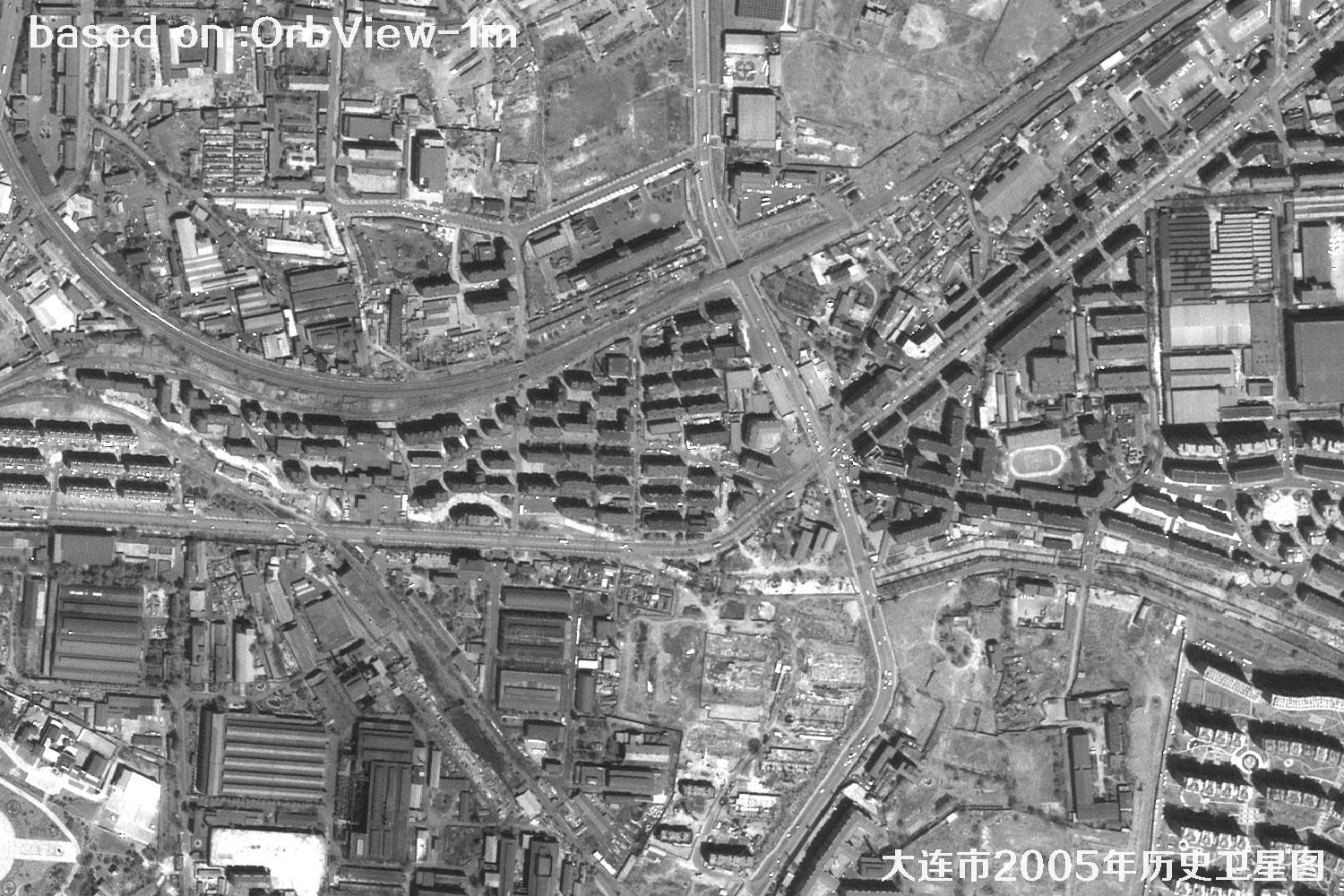 历史卫星图：辽宁省大连市2005年OrbView卫星图19