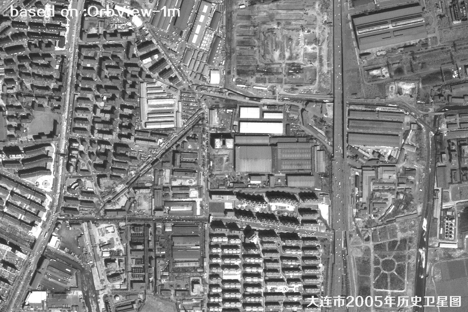 历史卫星图：辽宁省大连市2005年OrbView卫星图20