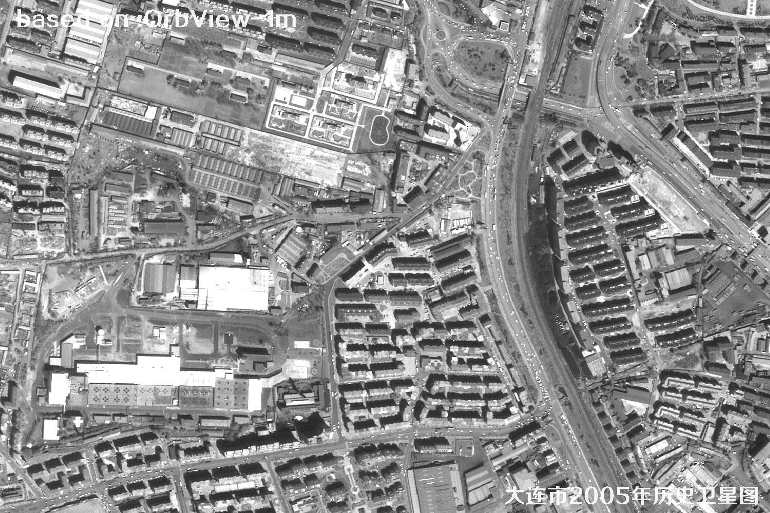 历史卫星图：辽宁省大连市2005年OrbView卫星图21