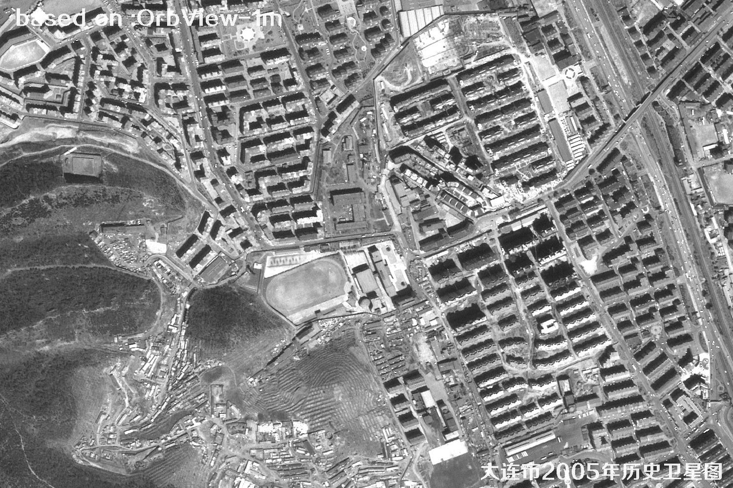 历史卫星图：辽宁省大连市2005年OrbView卫星图22