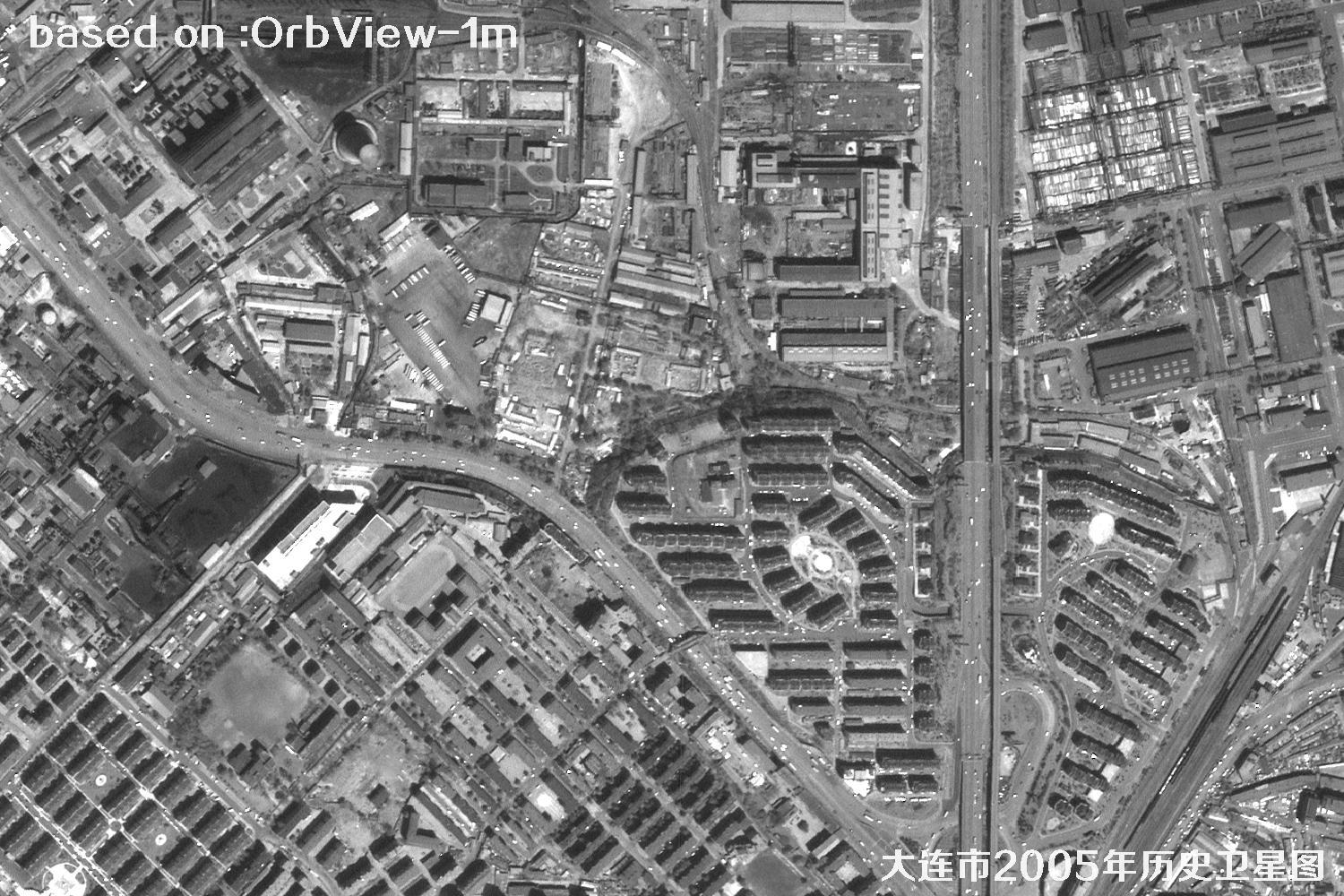 历史卫星图：辽宁省大连市2005年OrbView卫星图23