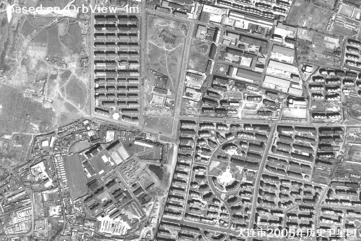 历史卫星图：辽宁省大连市2005年OrbView卫星图26