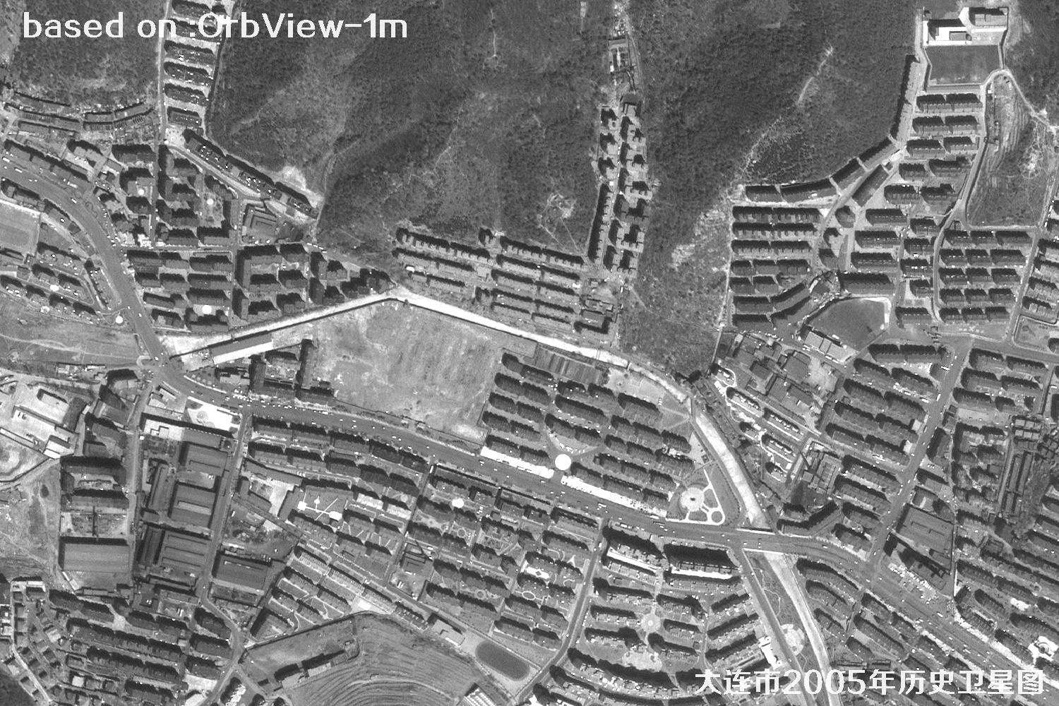 历史卫星图：辽宁省大连市2005年OrbView卫星图27
