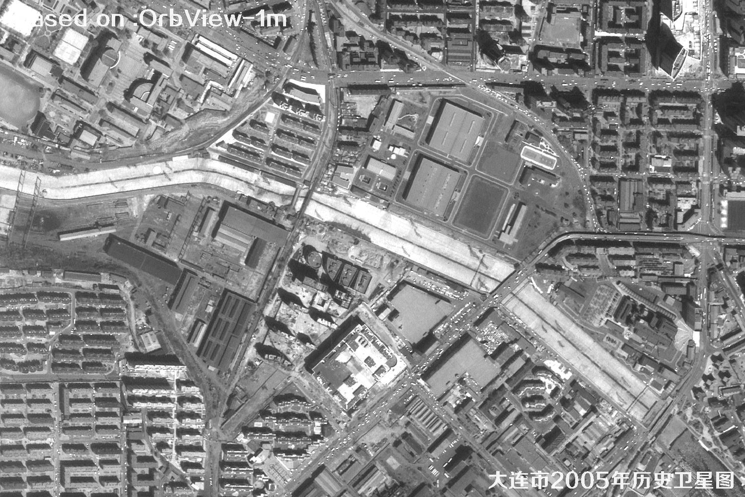 历史卫星图：辽宁省大连市2005年OrbView卫星图28