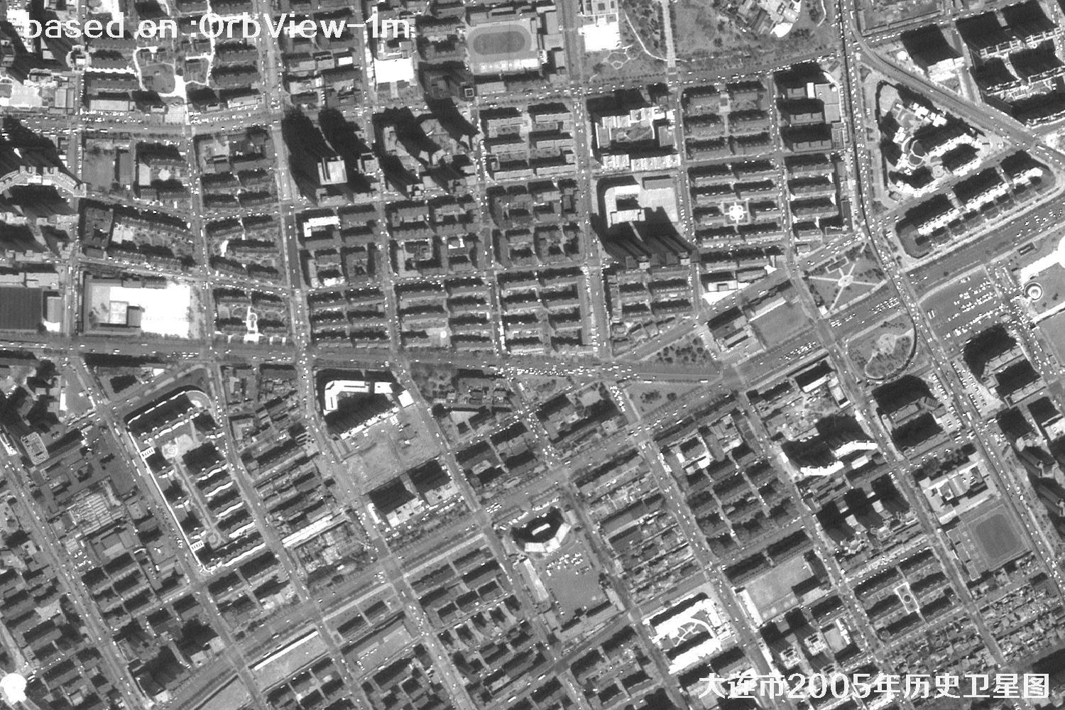 历史卫星图：辽宁省大连市2005年OrbView卫星图29