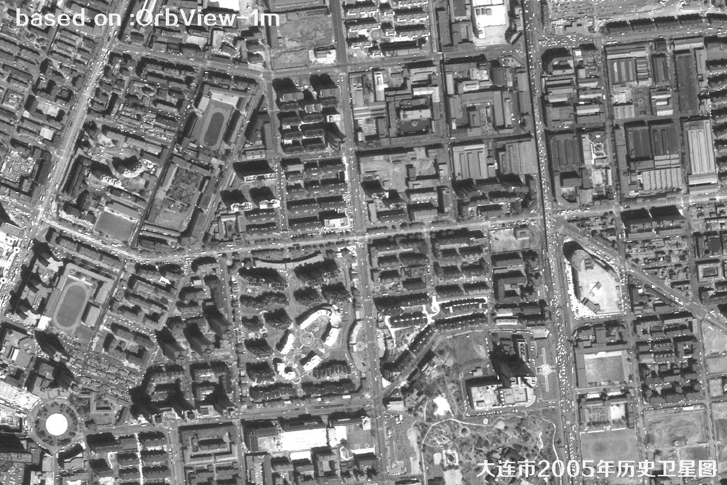 历史卫星图：辽宁省大连市2005年OrbView卫星图30