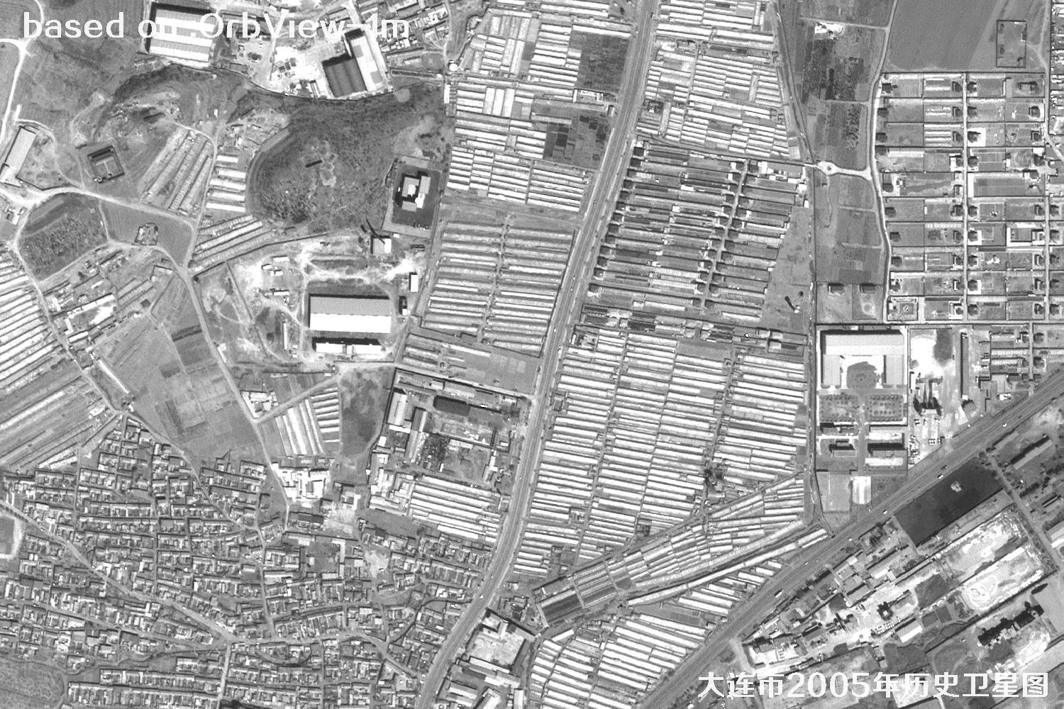 历史卫星图：辽宁省大连市2005年OrbView卫星图31