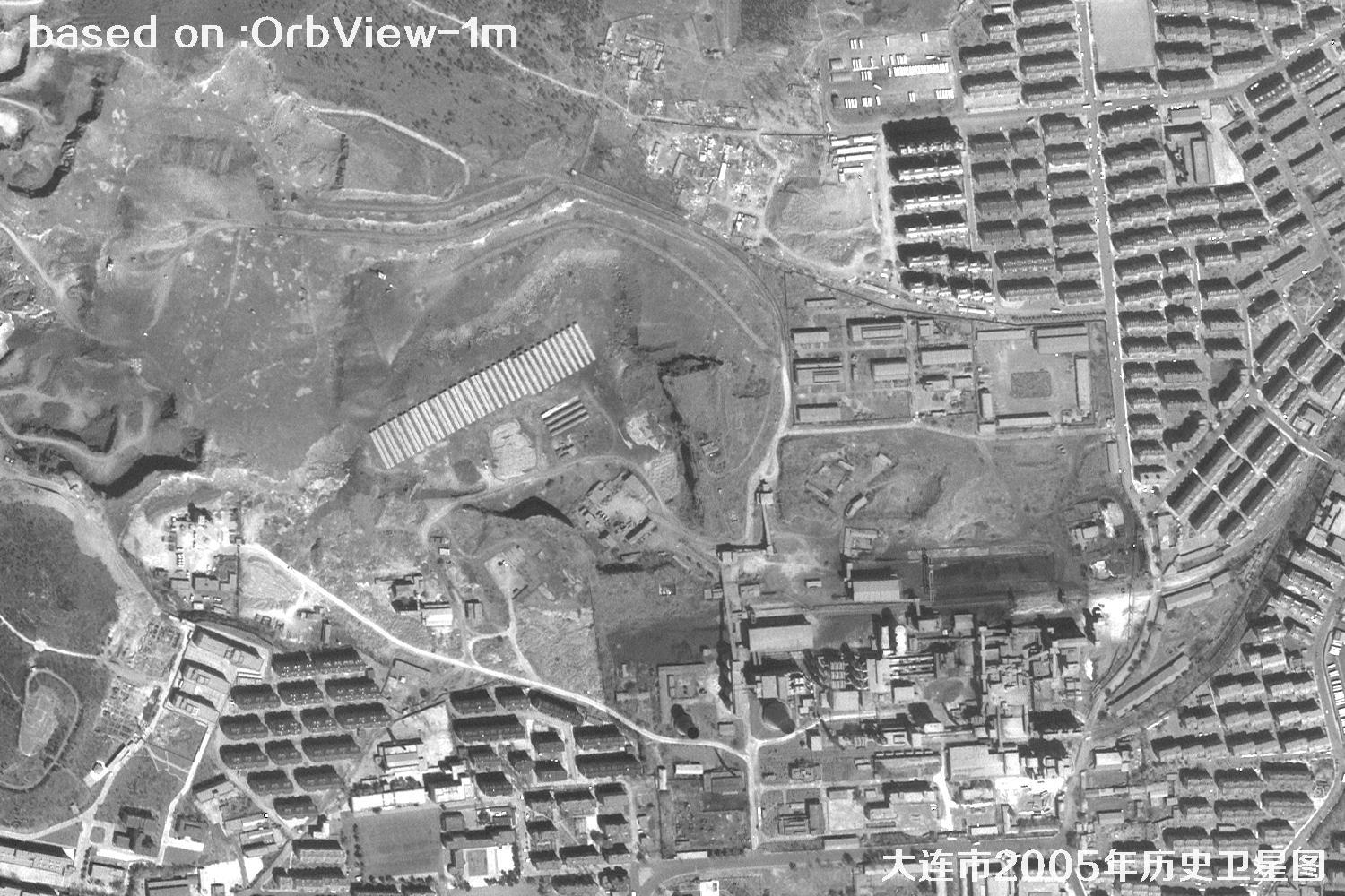 历史卫星图：辽宁省大连市2005年OrbView卫星图32