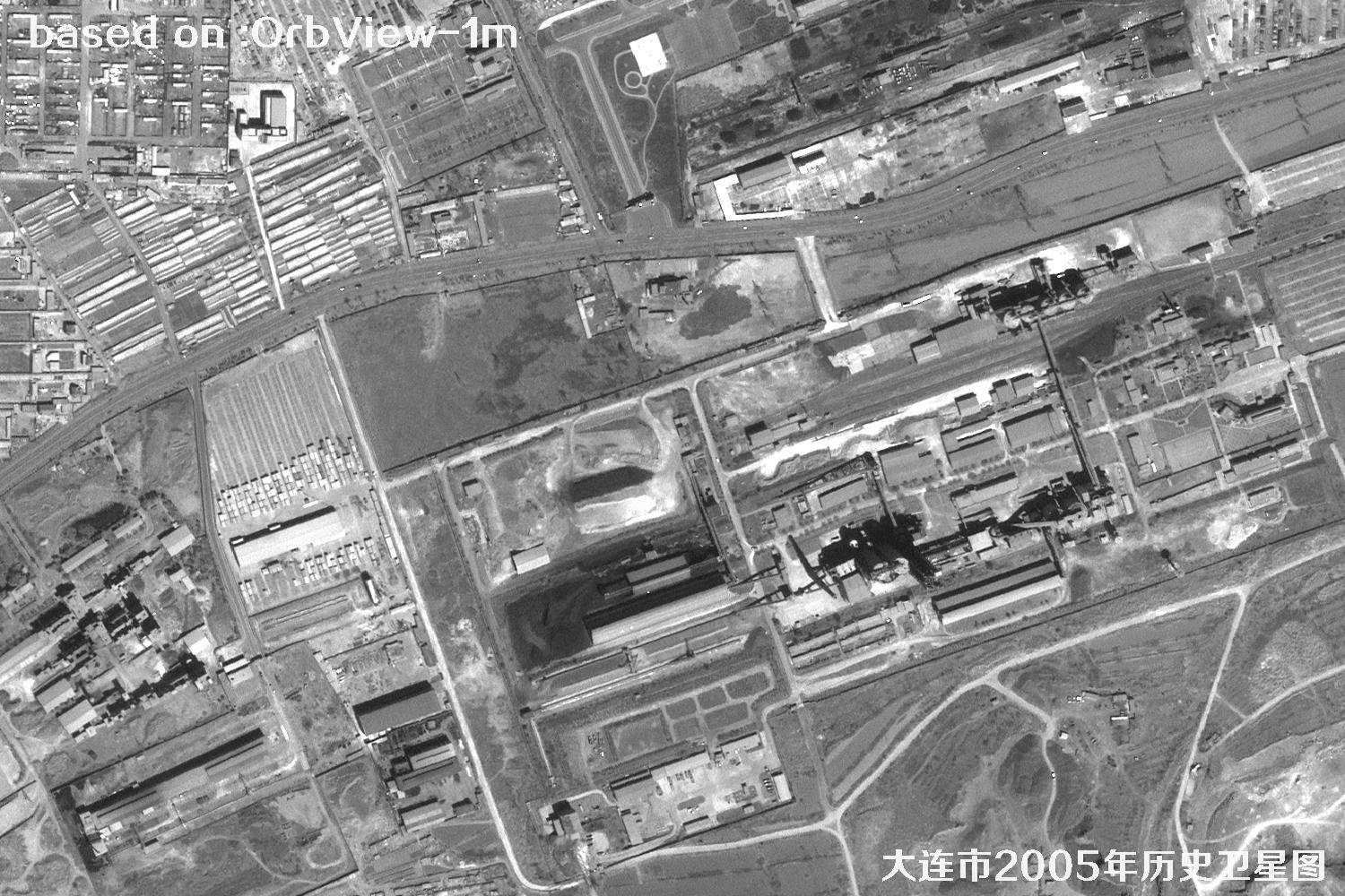 历史卫星图：辽宁省大连市2005年OrbView卫星图33
