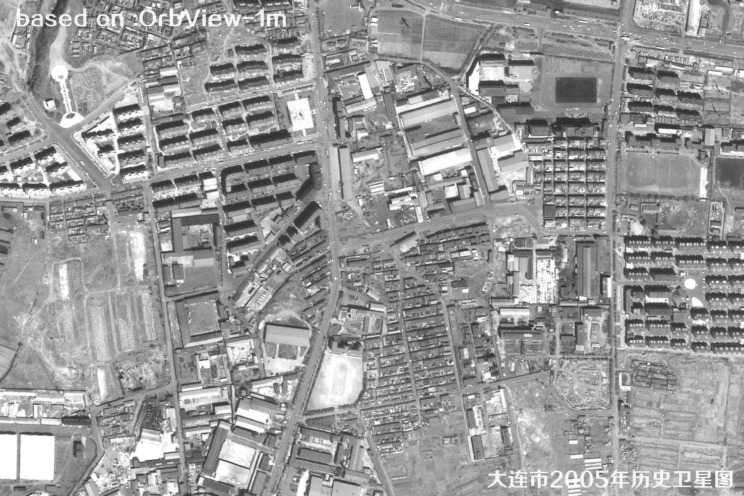 历史卫星图：辽宁省大连市2005年OrbView卫星图34