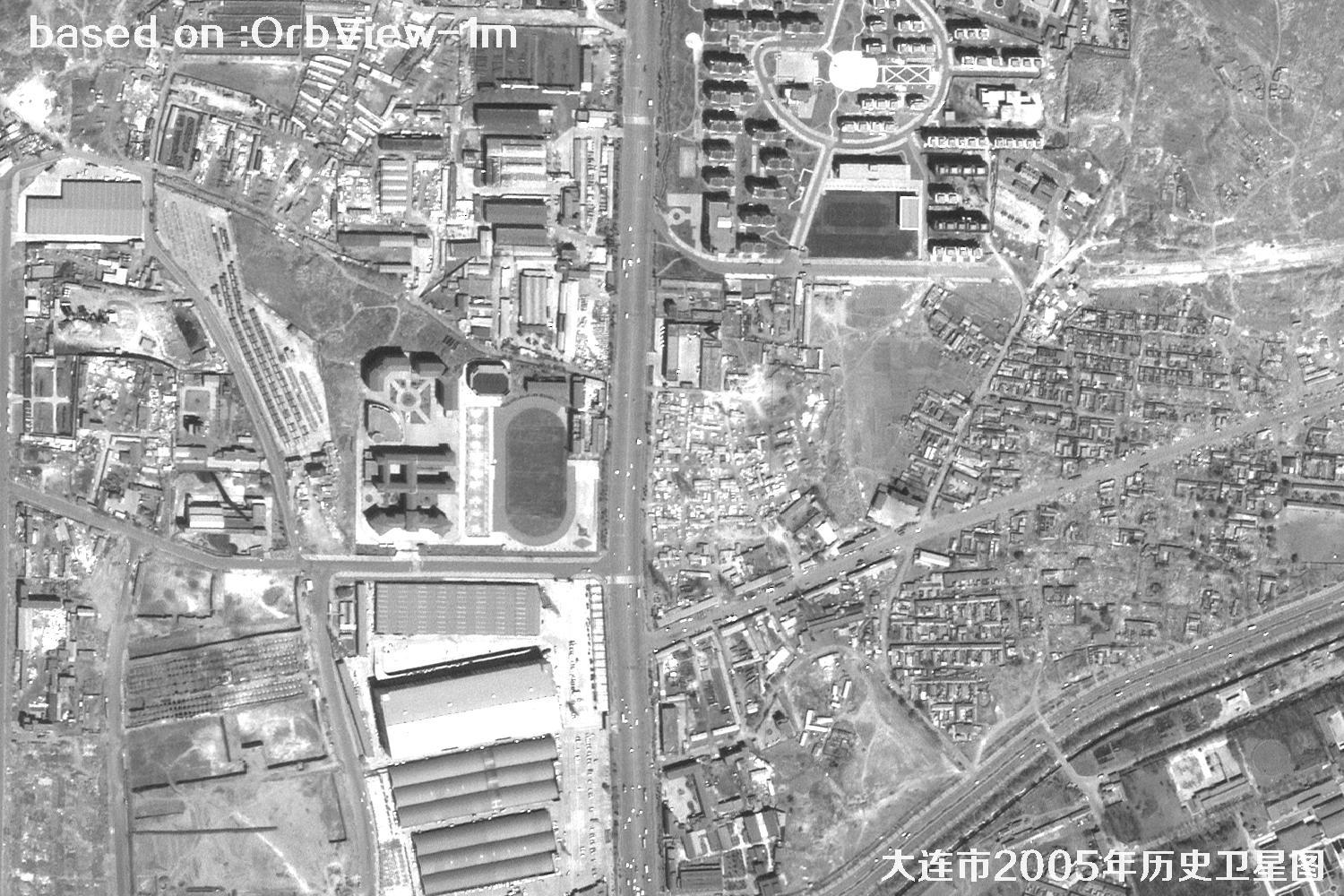 历史卫星图：辽宁省大连市2005年OrbView卫星图39