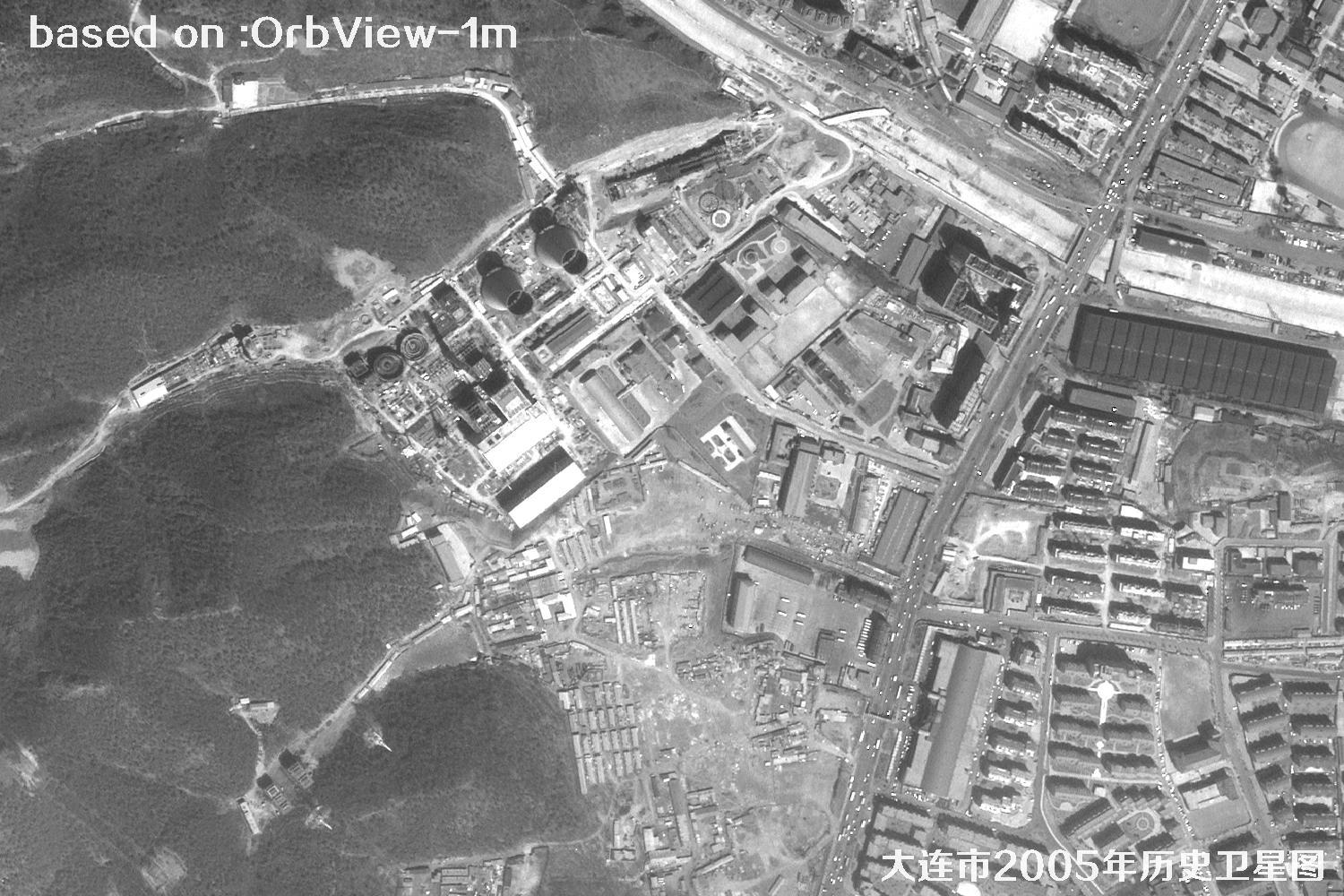历史卫星图：辽宁省大连市2005年OrbView卫星图40