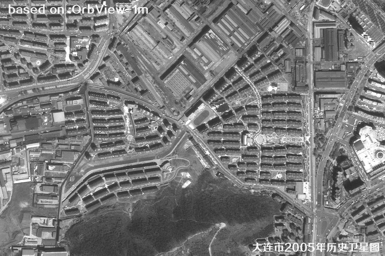 历史卫星图：辽宁省大连市2005年OrbView卫星图41