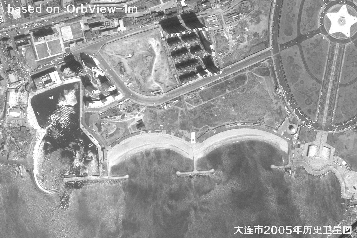 Historical Satellite Image: 2005 OrbView View of Dalian, Liaoning47