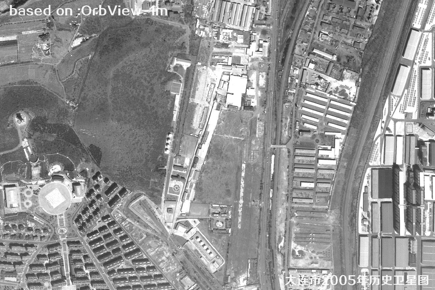 Historical Satellite Image: 2005 OrbView View of Dalian, Liaoning48